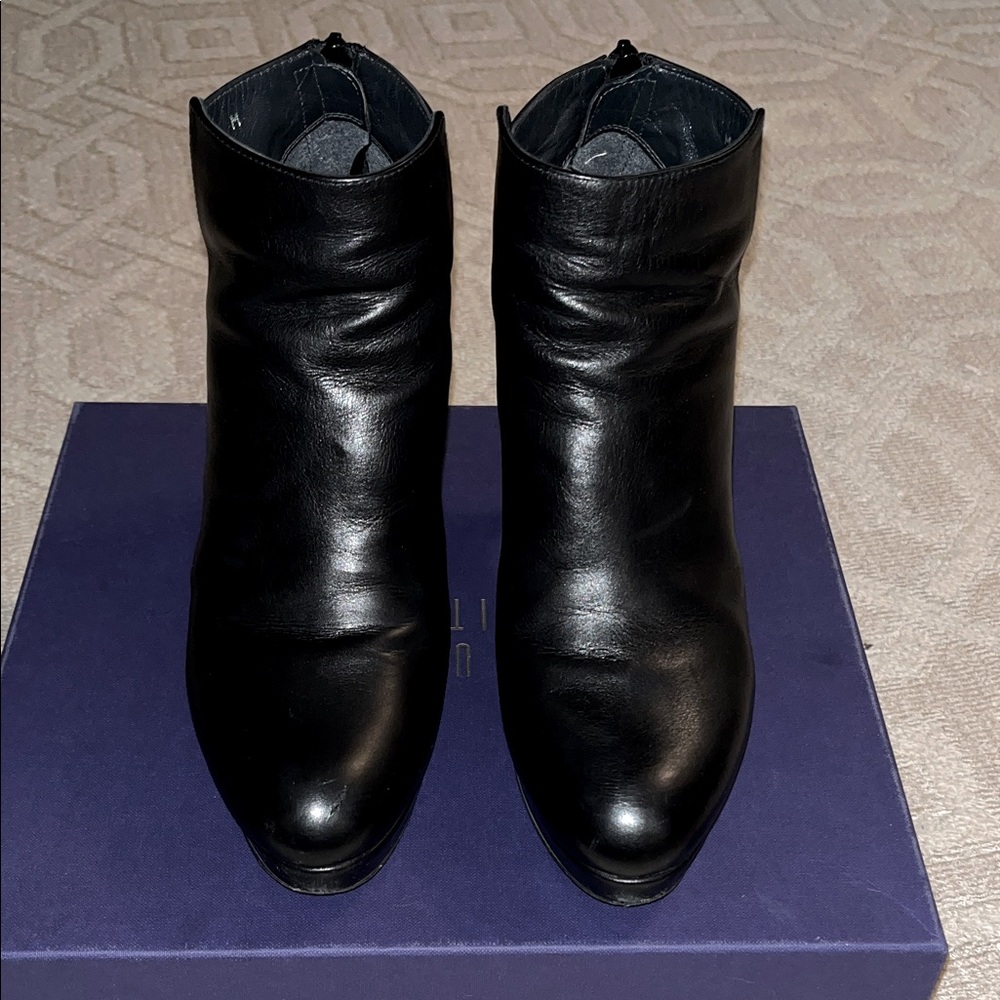 Stuart Weitzman Black Ankle Booties